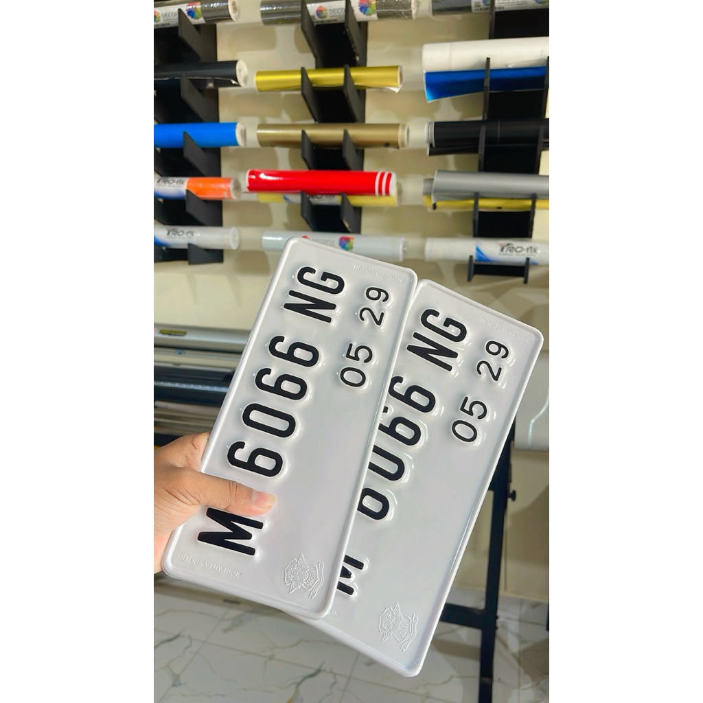 Plat Nomor Standart font samsat old