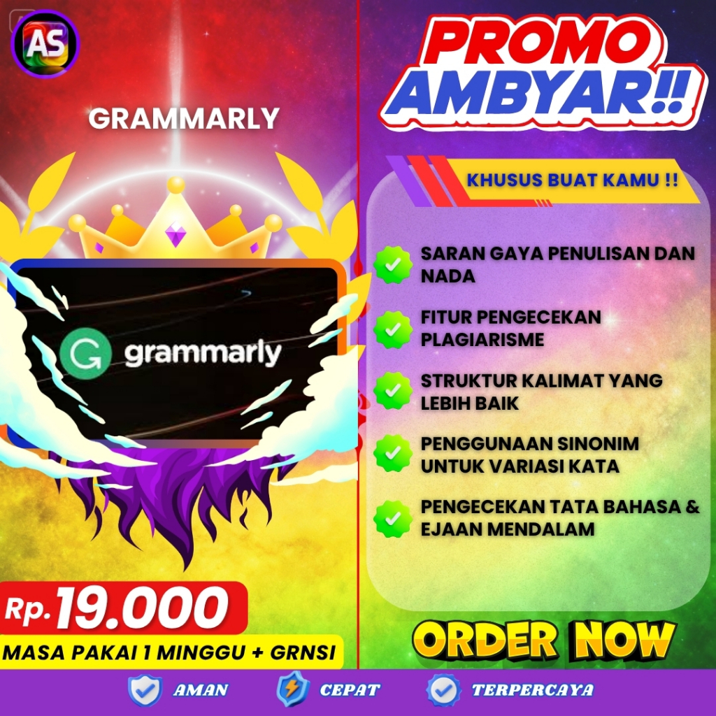 Grammarly Premium || Full Garansi