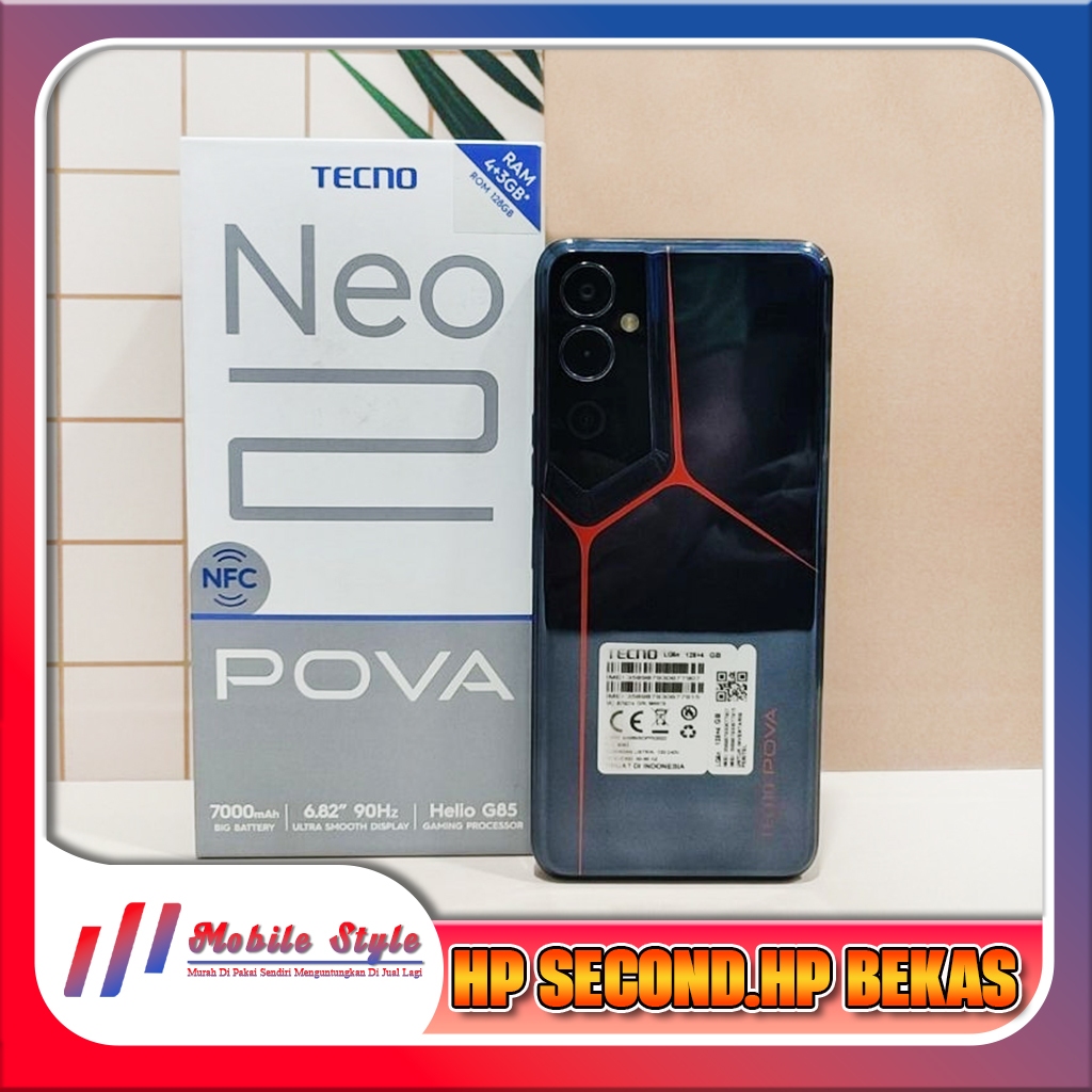 Tecno Pova Neo 2 Ram 4 Rom 128GB Second Mobile Style Store