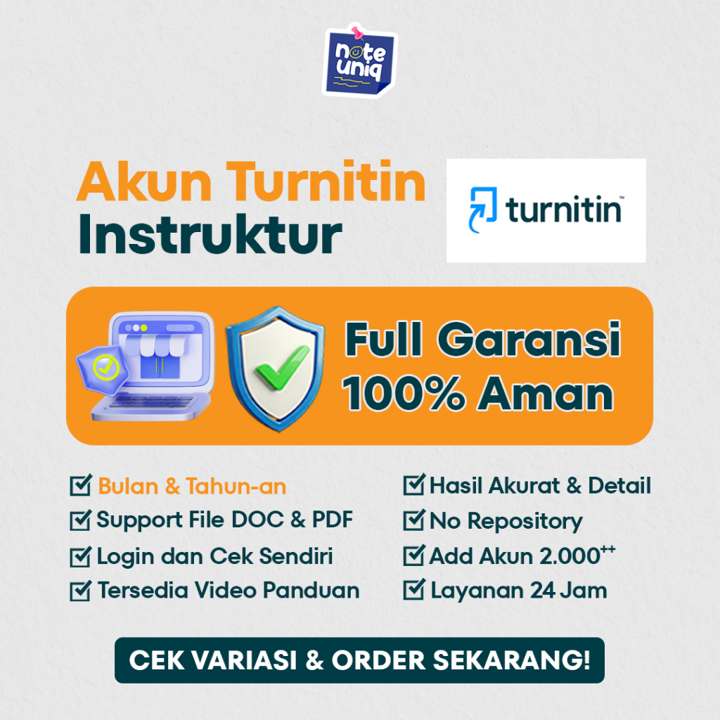 Akun Turnitin Instruktur No Repository - Full Garansi dan Aman