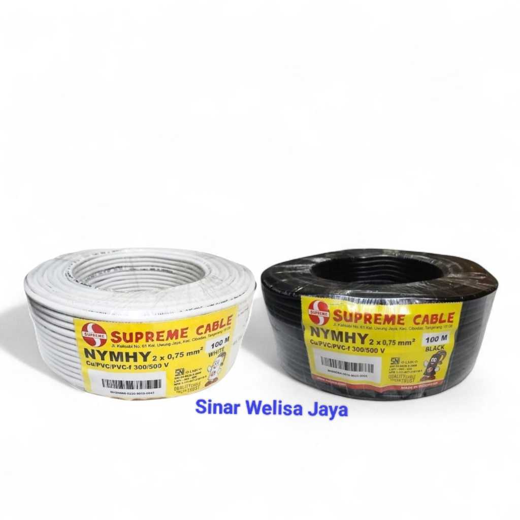 Supreme Kabel Serabut NYMHY 2x0.75 Per Meter