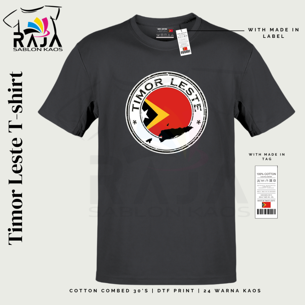 Baju Souvenir Kaos Souvenir Oleh-oleh Negara Timor Leste Type 1