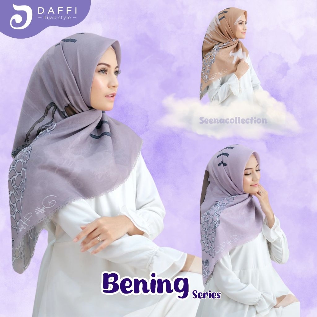 hijab segiempat BENING by DAFFI HIJAB motif abstrak