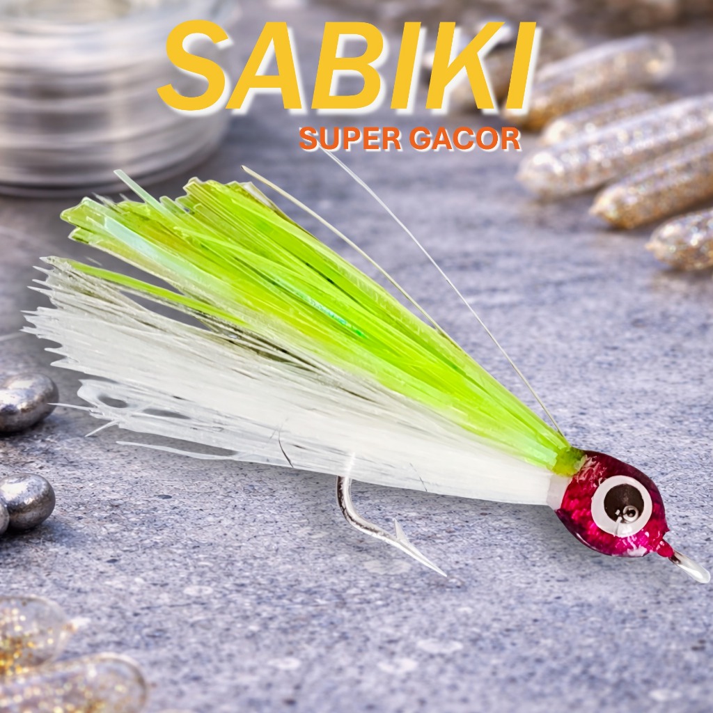 Umpan Pancing Sabiki Super Gacor Mata Kail Rangkap untuk Ikan Baby GT Kembung Selar Pelampung