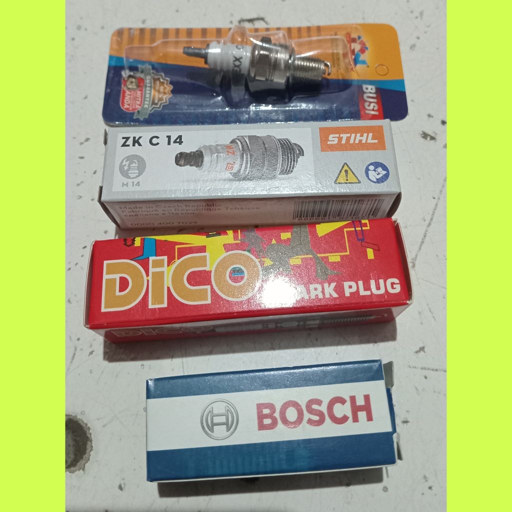 Busi 2 Tak 4 Tak Pemotong Rumput , Chainsaw / Spark Plug 2Tak 4Tak Bosch