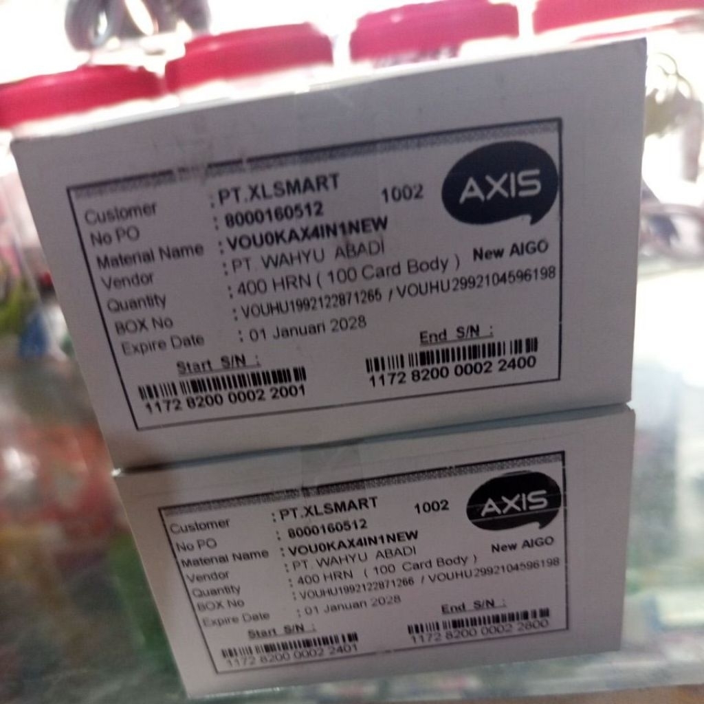 voucher zero axis 1box