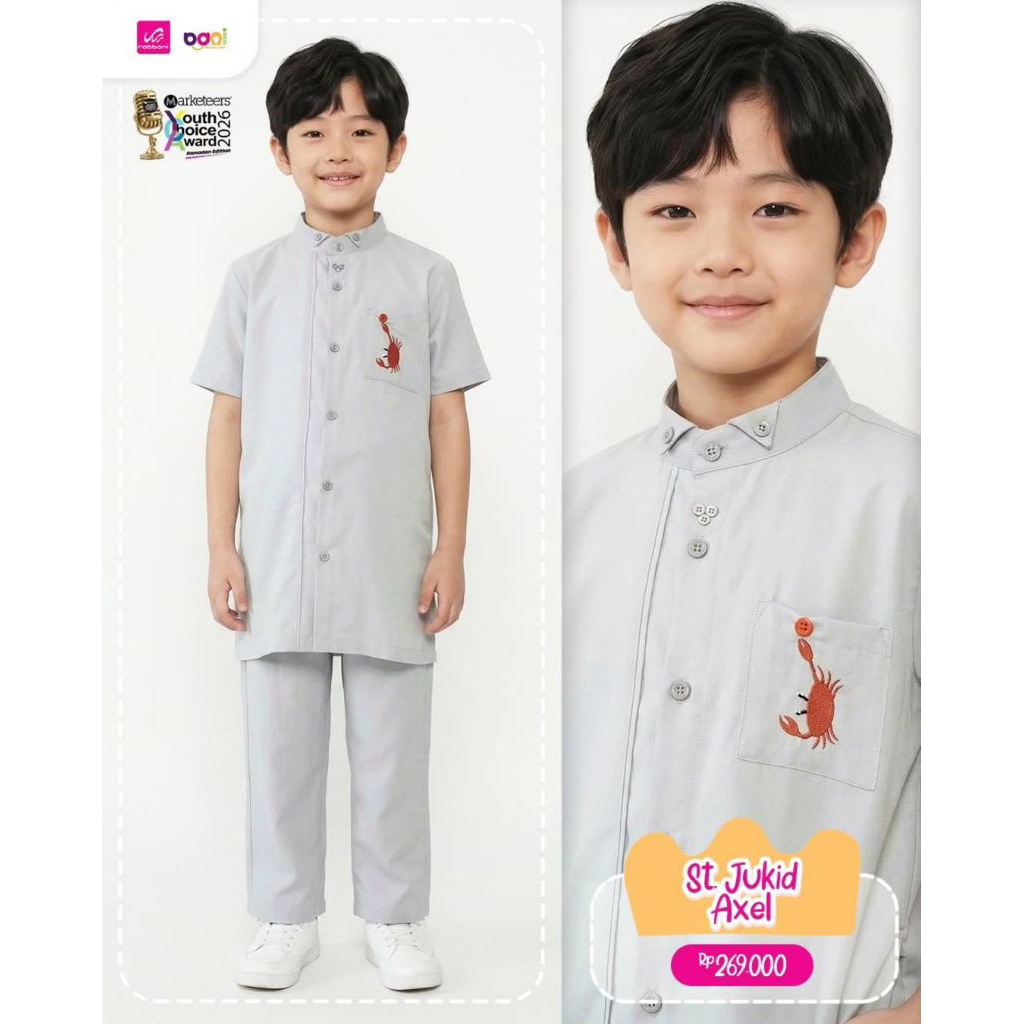 Rabbani - Setelan Jukid Axel / Jubah Kids Setelan / Rabbani Ori