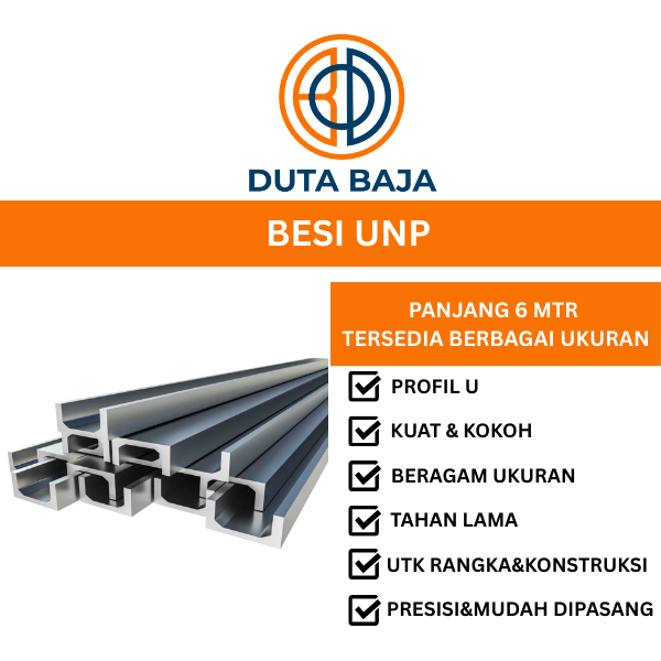 BESI UNP 6 MTR | LEBAR 10-20 CM [DUTA BAJA OFFICIAL STORE]