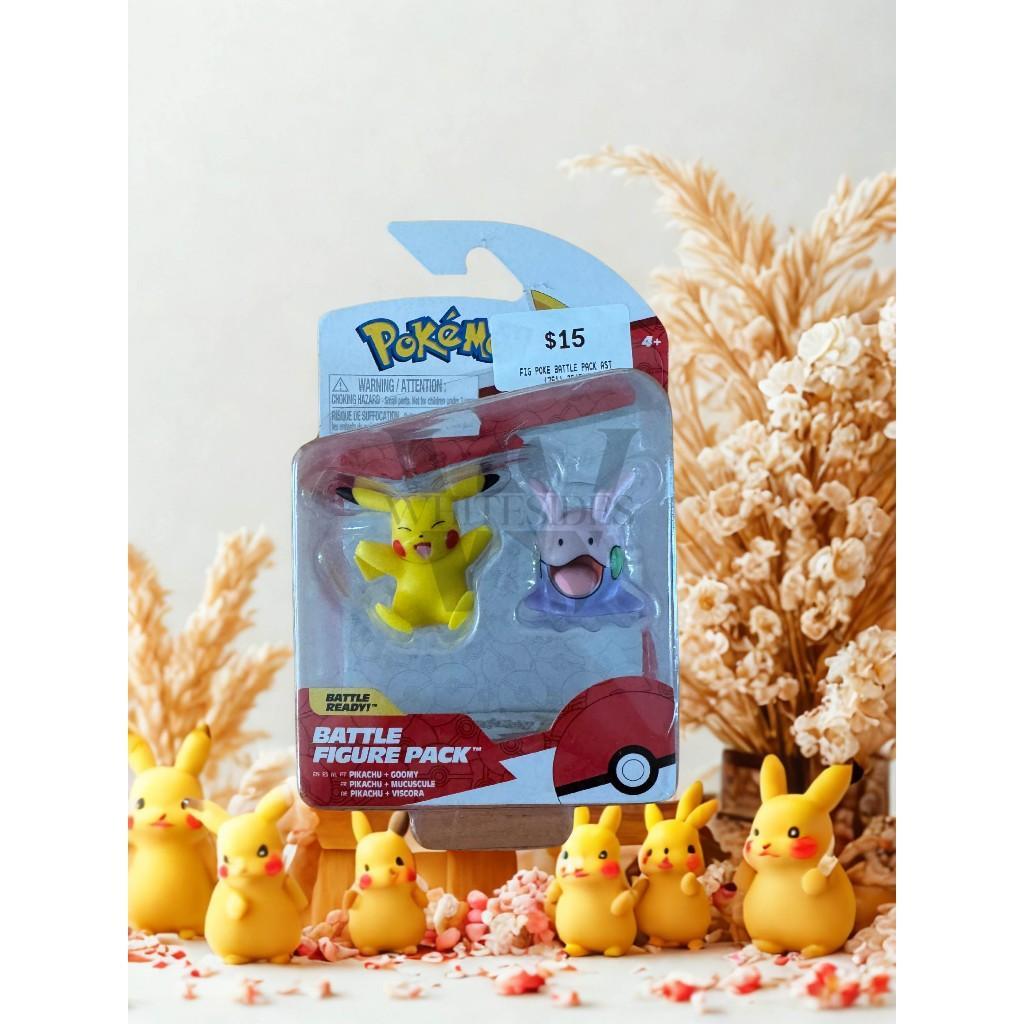 Pikachu Goomy Battle Pack Figures (Assorted) - Loot Select Figure Multipack Ready Metalic Pokemon Ch
