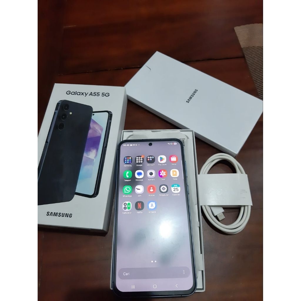 Hp Samsung A55 5g Ram 12gb Memory 256gb, warna navy,