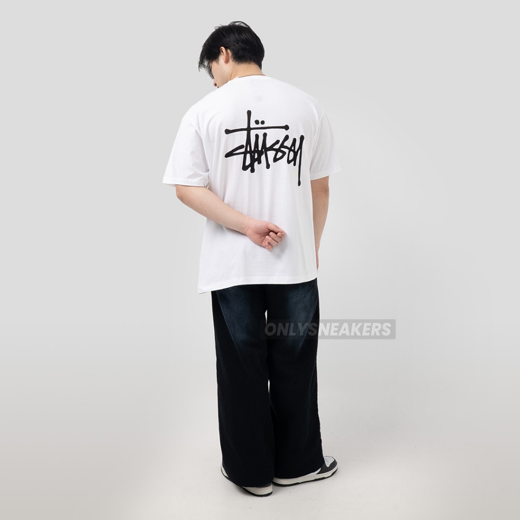 STUSSY BASIC STUSSY WHITE TEE