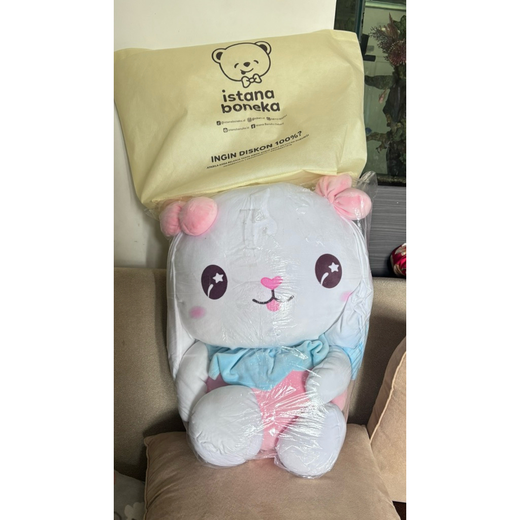 NEW BONEKA KELINCI ISTANA BONEKA| JUMBO 50CM| BONEKA BUNNY JUMBO LUCU