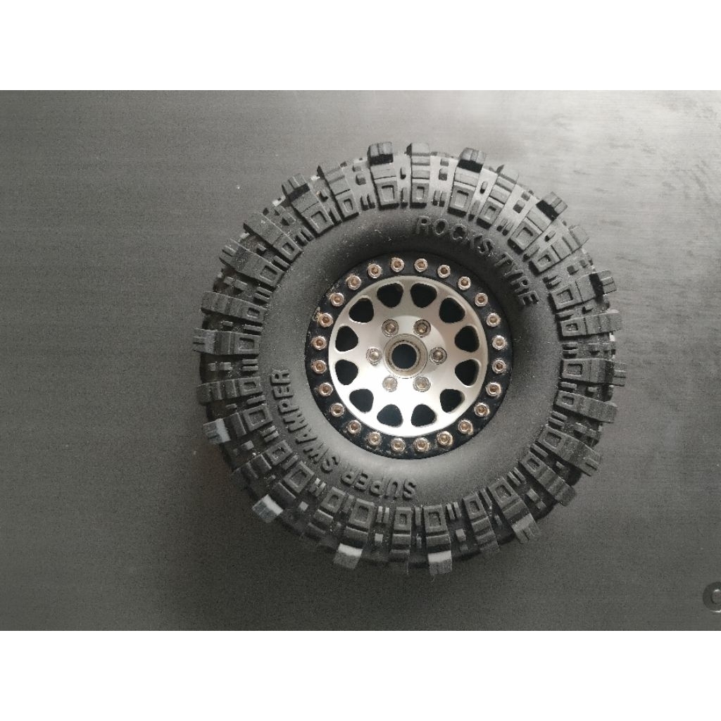 Ban Serap/Cadangan OD 110 Super Swamper RC Adventure+Velg Beadlock Metal1.9 Ban&Velg baru 100%