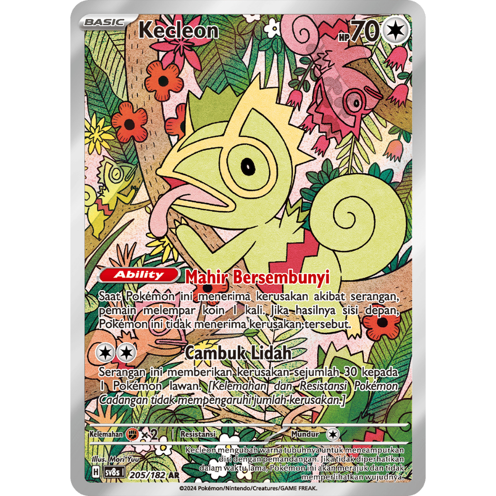 Kecleon AR sv8s Kilat Rasi Karti Pokemon TCG Indonesia