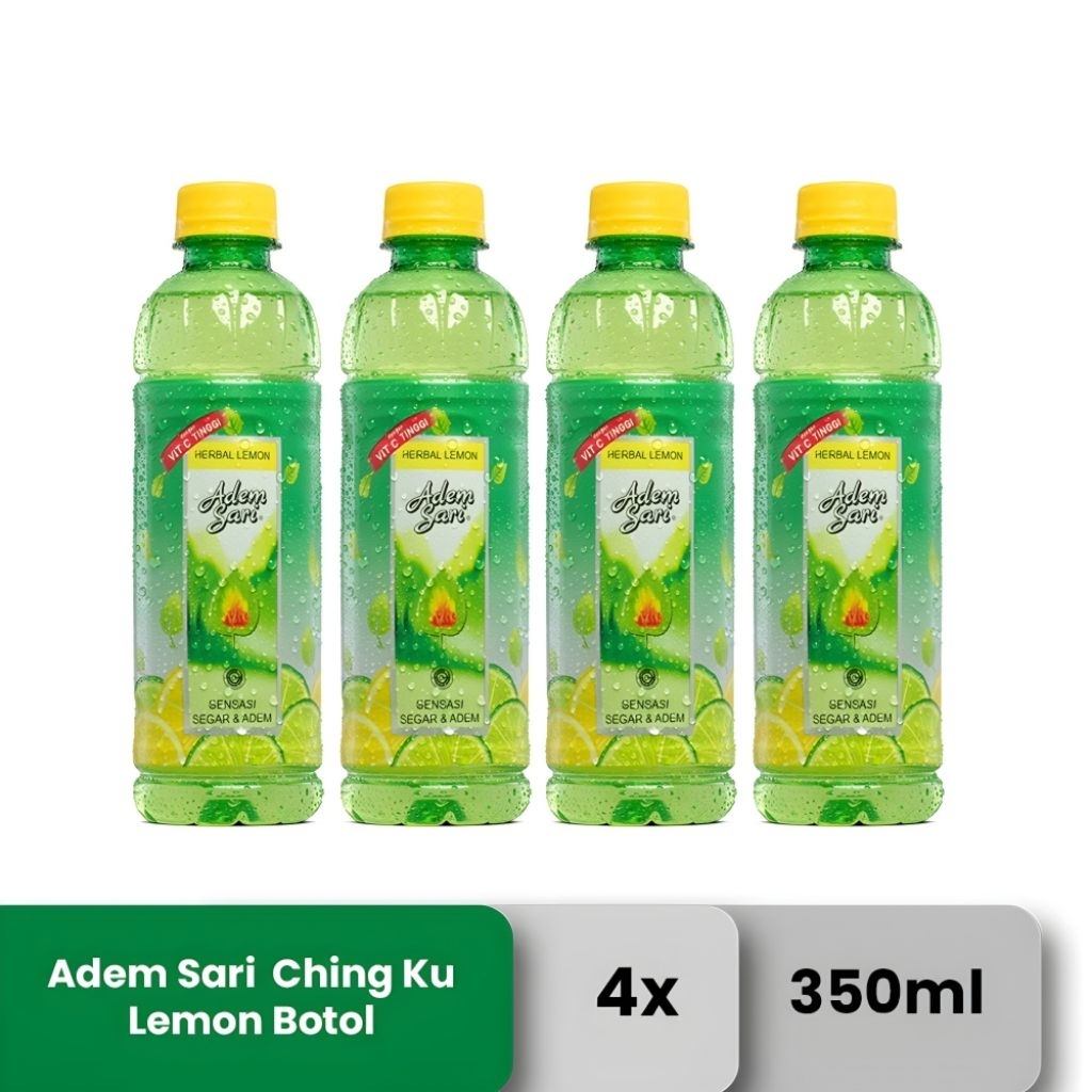 Adem Sari Chingku Herbal Lemon 350ml x 4 Botol