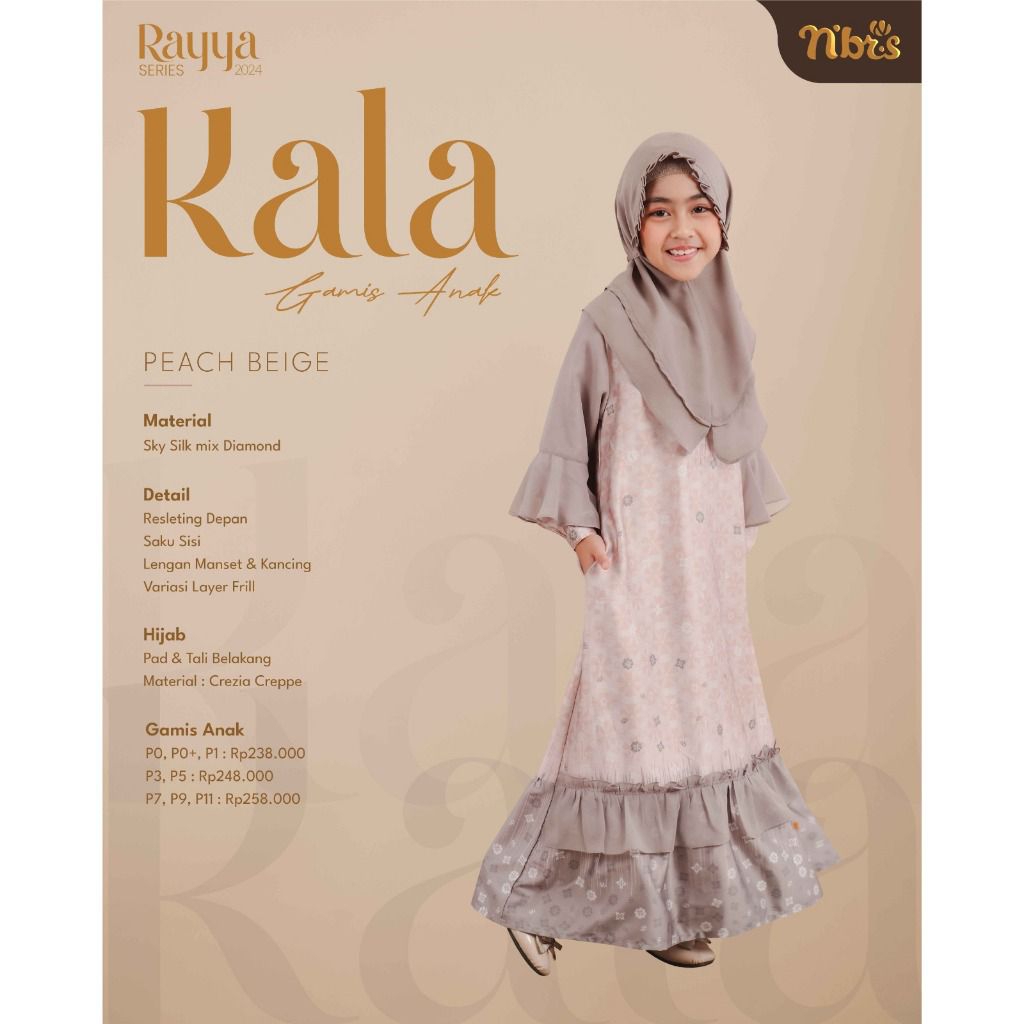 (NEW) PL JILBAB GAMIS ANAK NIBRAS KALA NUBI