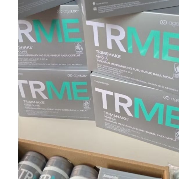 trimshakee tshake trme tws tr90 agelok nu  skin susu diet suplemen coklat moka vanila 15 sachet