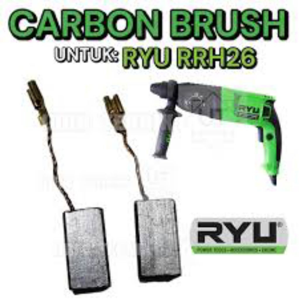 Carbon brush RRH26 RRH 26 RYU aplikasi untuk mesin Bor RYU