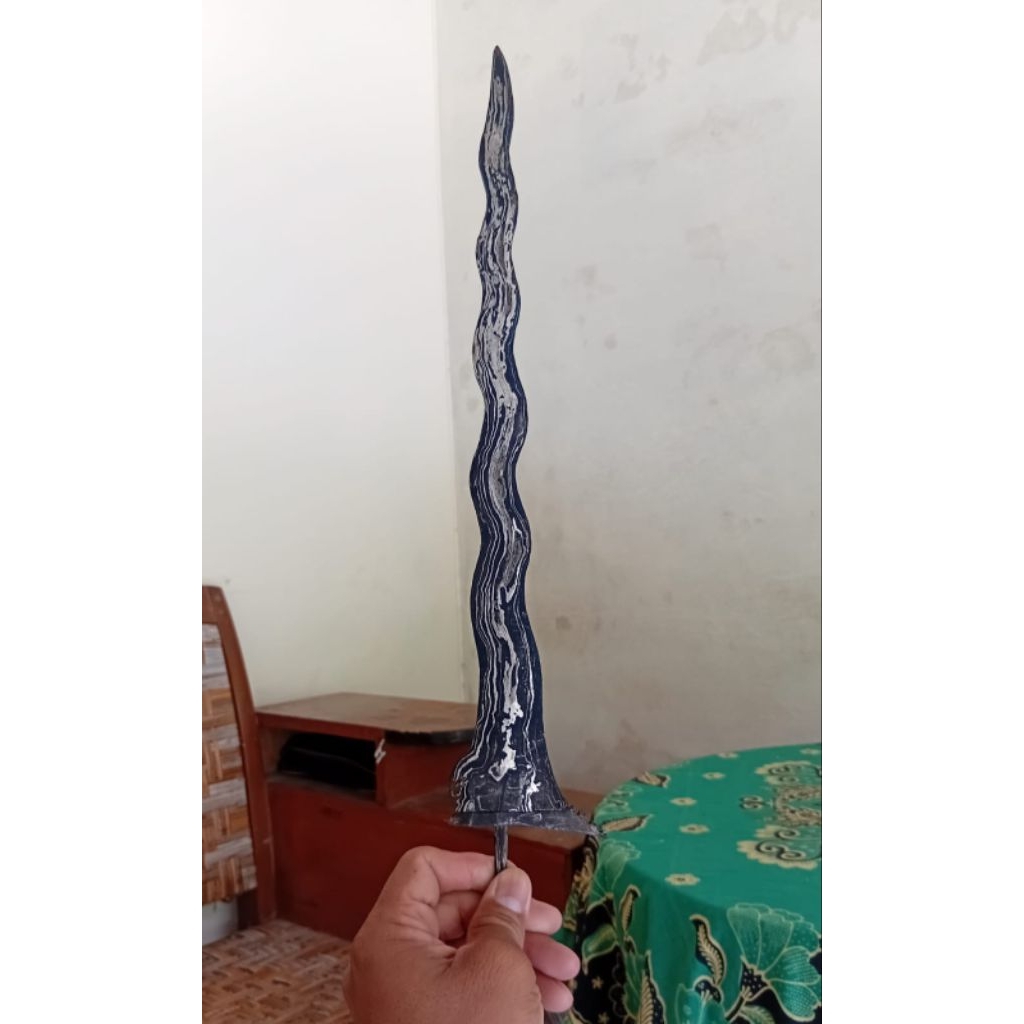 Bilah Keris Luk 11 Pamor Kulit Semongko