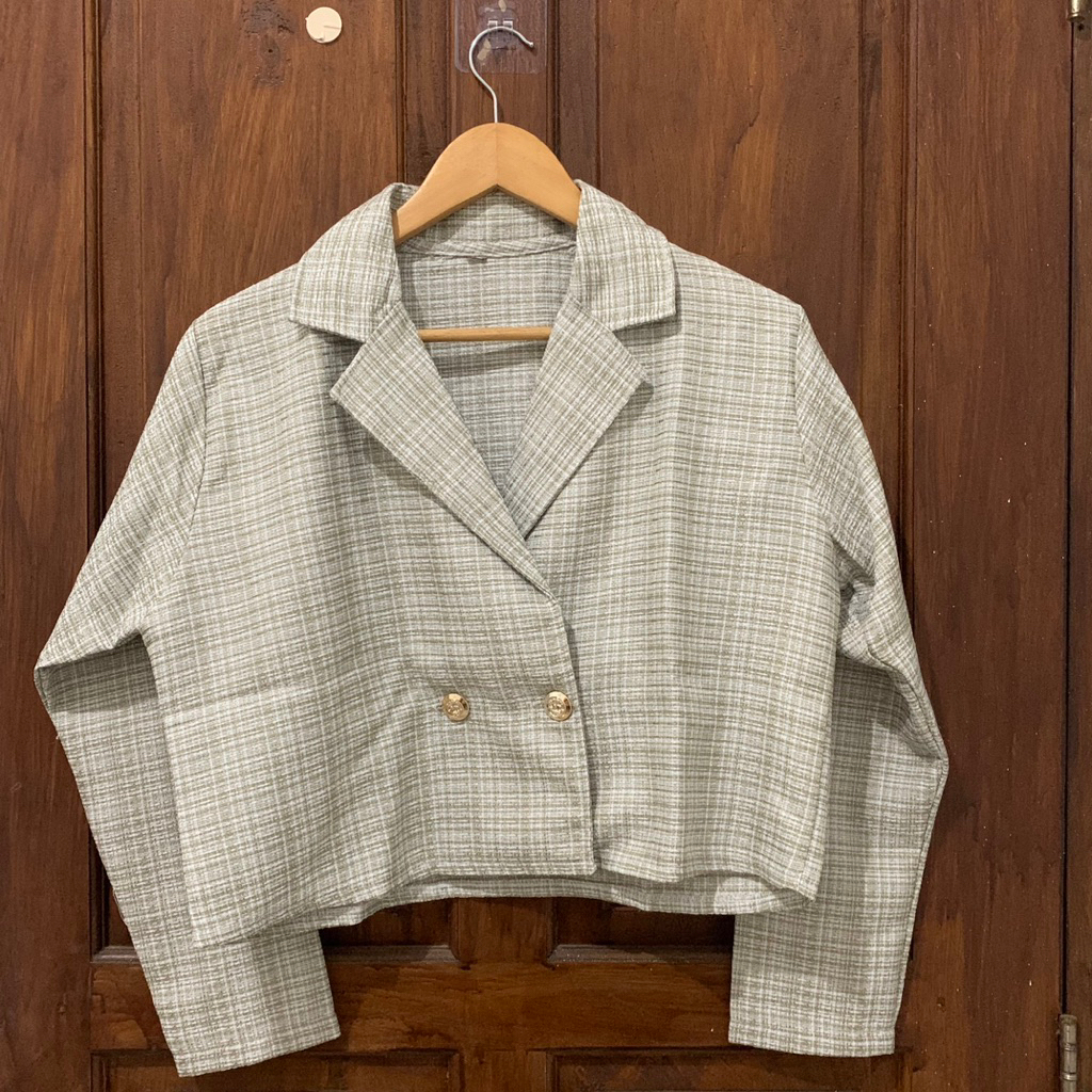 preloved blazer tweed