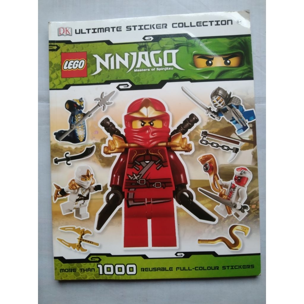 Buku Anak Aktivitas impor ULTIMATE STICKER COLLECTION LEGO NINJAGO Master ong Spinjitsu More Than 10