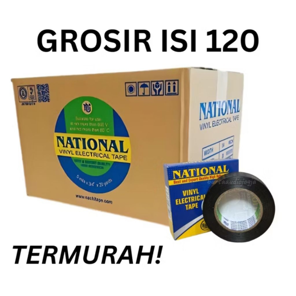 grosir isolasi national 1dus isi 120pcs original