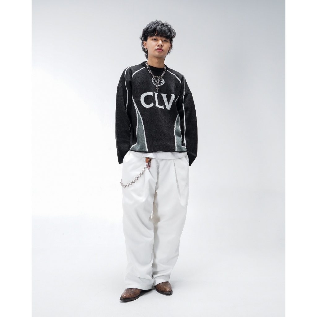 CLV | Knite wear | cardigan | unisex |sweater rajut pria/wanita | BASIC LOGO
