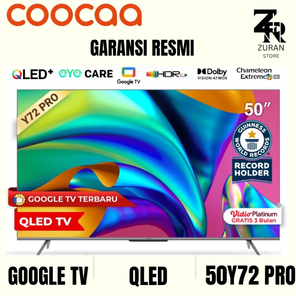 COOCAA 50Y72 PRO 4K QLED GOOGLE TV 50 inch