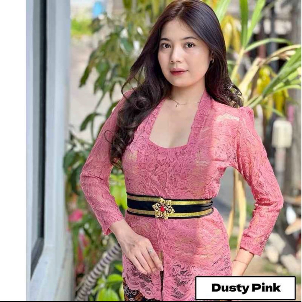 Setelan Kebaya bali brokat sofia strait model bet lengan panjang