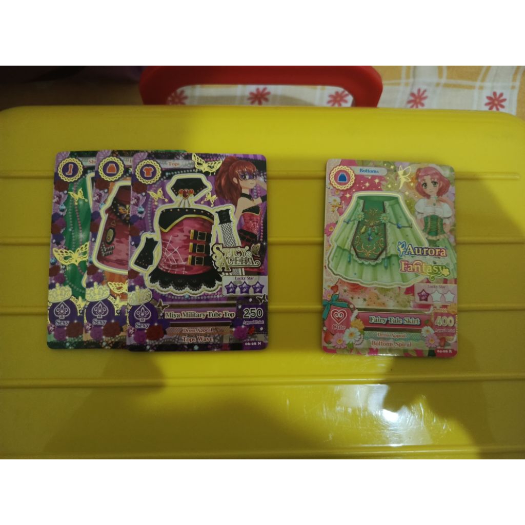 Paketan Aikatsu Card masquerade miya set & bottom fairy tale