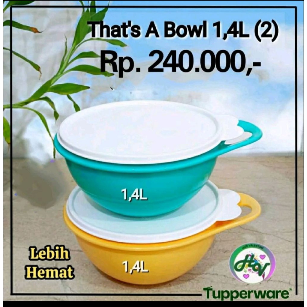 that a bowl 1,4 liter tupperware