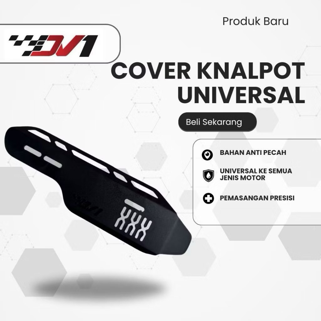 Cover tutup knalpot Universal NTH beat,mio,xeon,vario,dll