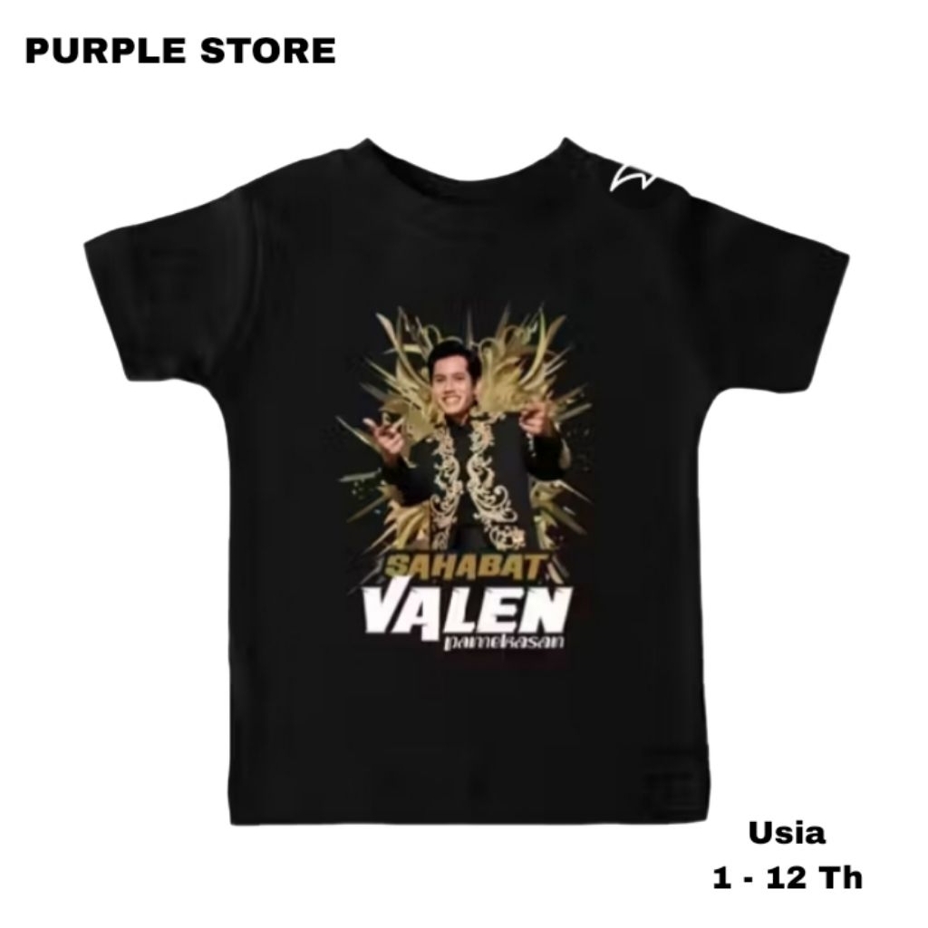 Baju Kaos Anak Valen Dangdut Academy D7 Plat E Unisex