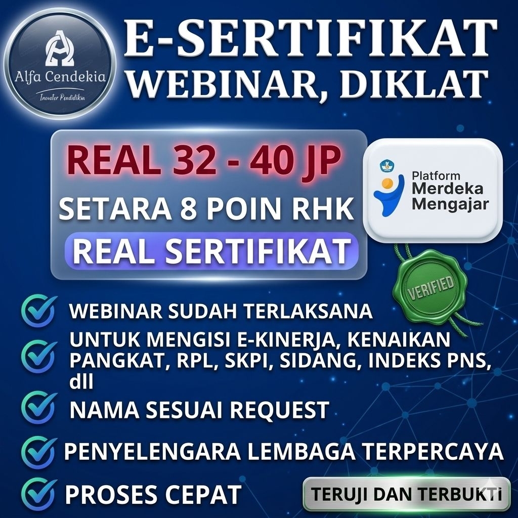 Pelatihan Online_E-SERTIFIKAT WEBINAR | DIKLAT