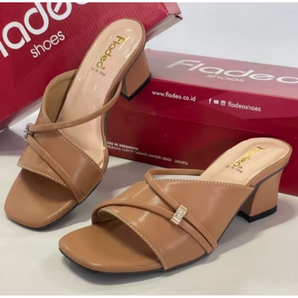 Sandal Slop Wanita / Slop Heels Kondangan / Slop Heels Wisuda / Sandal Wanita