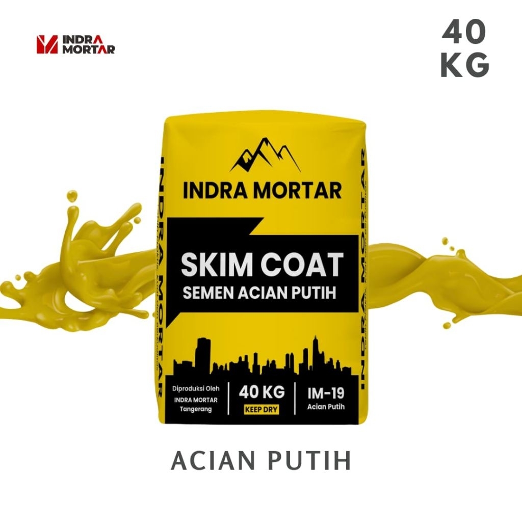 Semen Instan Mortar | Semen Acian Putih Berkualitas | Indra Mortar IM - 19