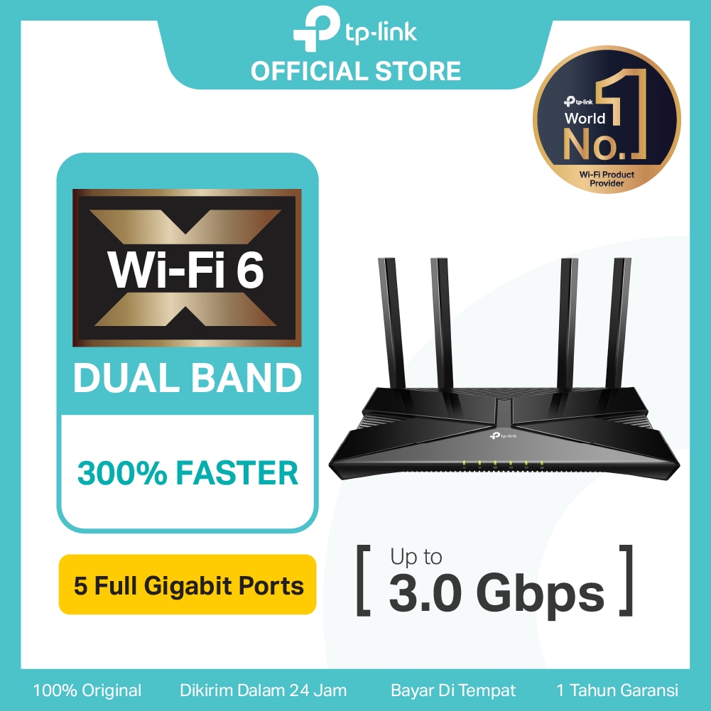 TP-Link Archer AX53 | AX3000 WiFi 6 Router | Dual Band | Gigabit | Easy Mesh | Wireless | QoS