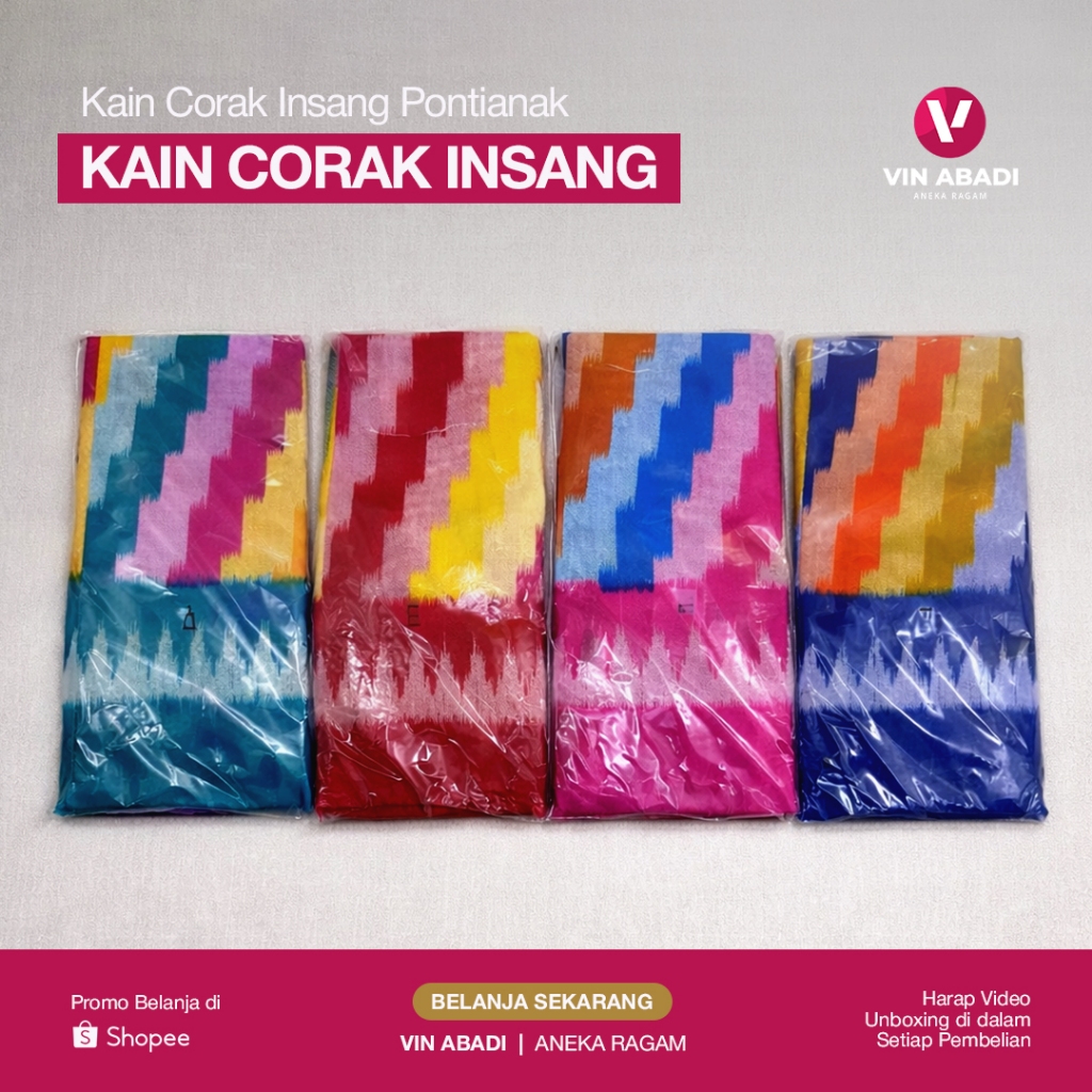 Kain Corak Insang Pontianak / Sarung Pontianak / Kain Melayu / Kalimantan Barat
