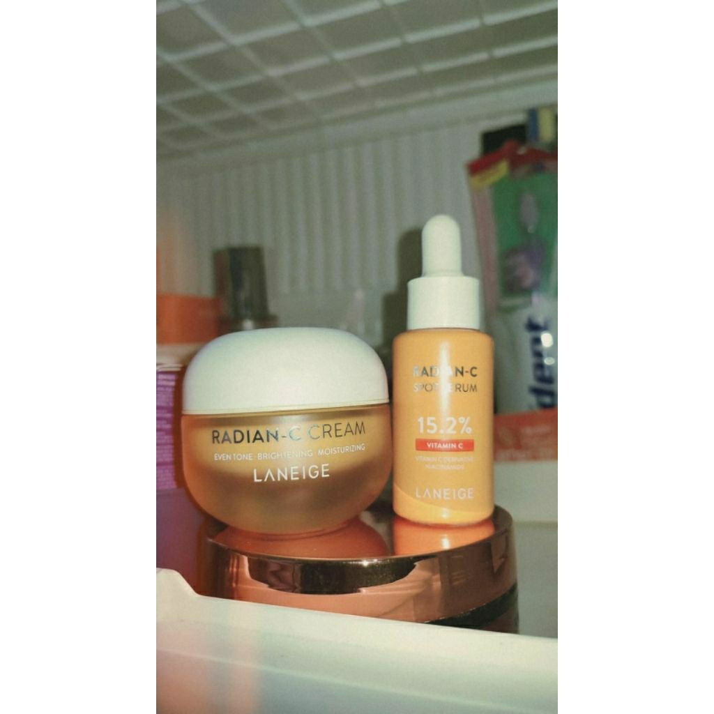 LANEIGE RADIANCE C CREAM - RADIANCE C SERUM - PRELOVED - SKINCARE LANEIGE