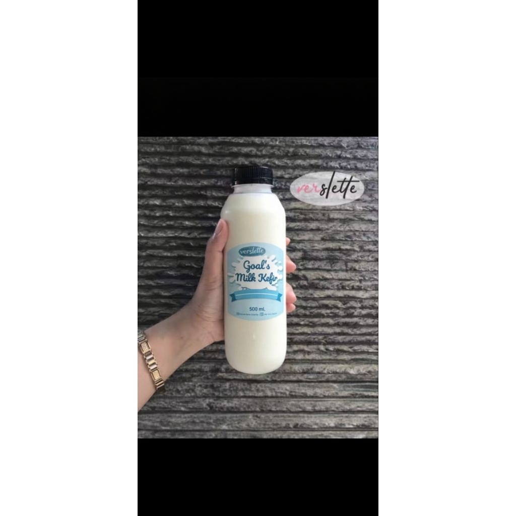 Kefir Susu Kambing Botol 500mL | Susu Kefir Fermentasi 48 Jam | Goat Milk Kefir