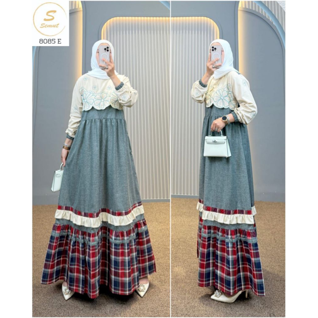 TERBARU DRESS KATUN MIX KATBOL ORI SEMUT ((READY))