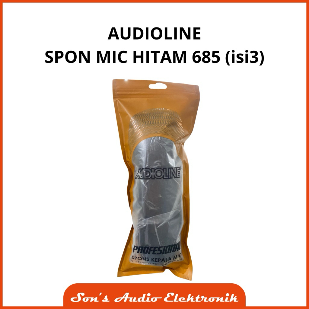Spon mic AUDIOLINE Hitam 685