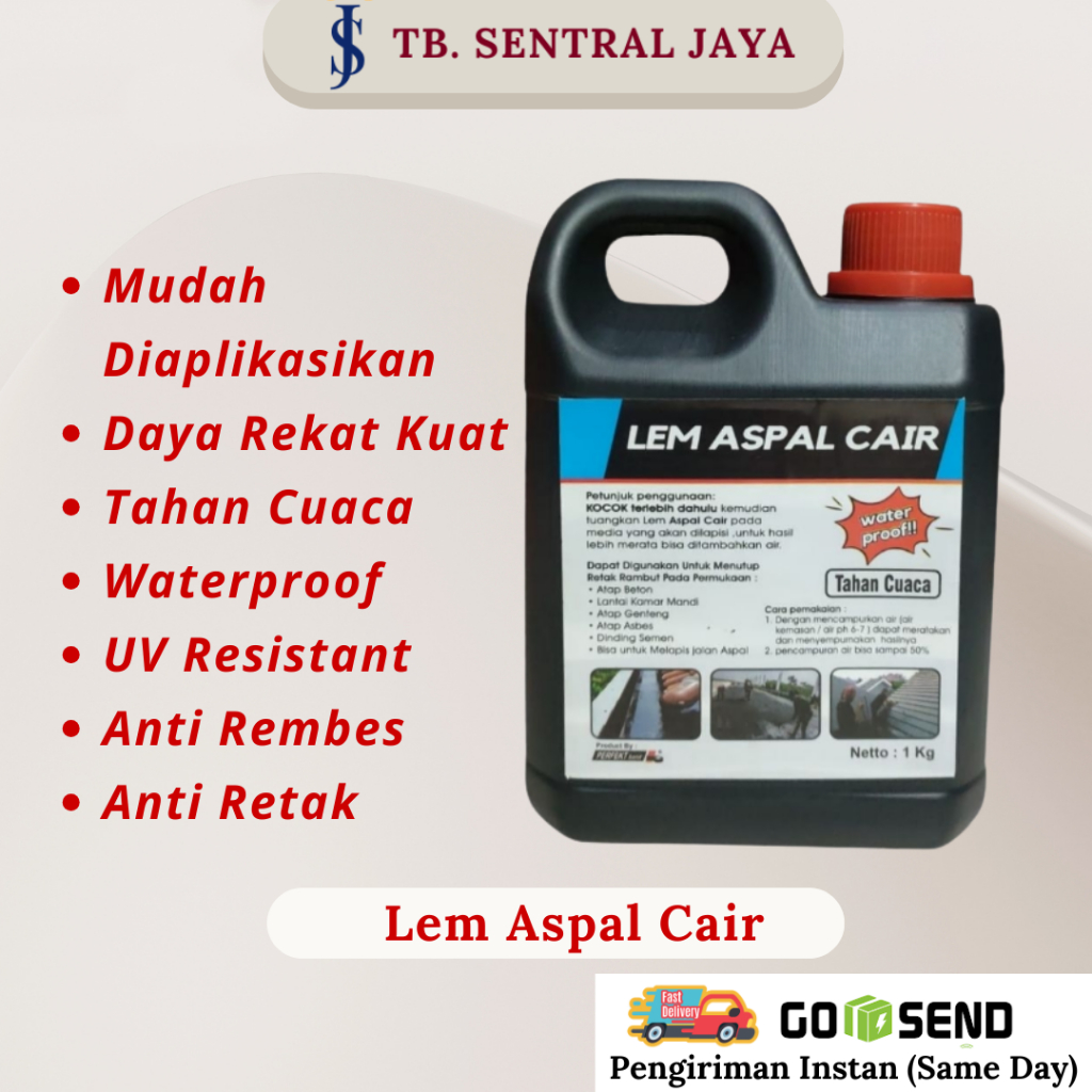 Lem Aspal Cair/Aspal Cair/Lam Anti Bocor Anti Air/Lem Atap Bocor