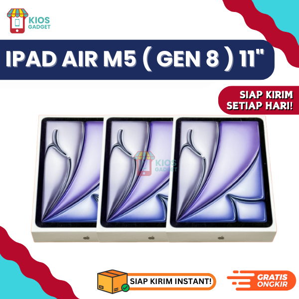 iPad AIR M4 Chip ( GEN 8 ) 11" INCH 128GB 256GB 512GB 1TB WIFI ONLY - GARANSI RESMI