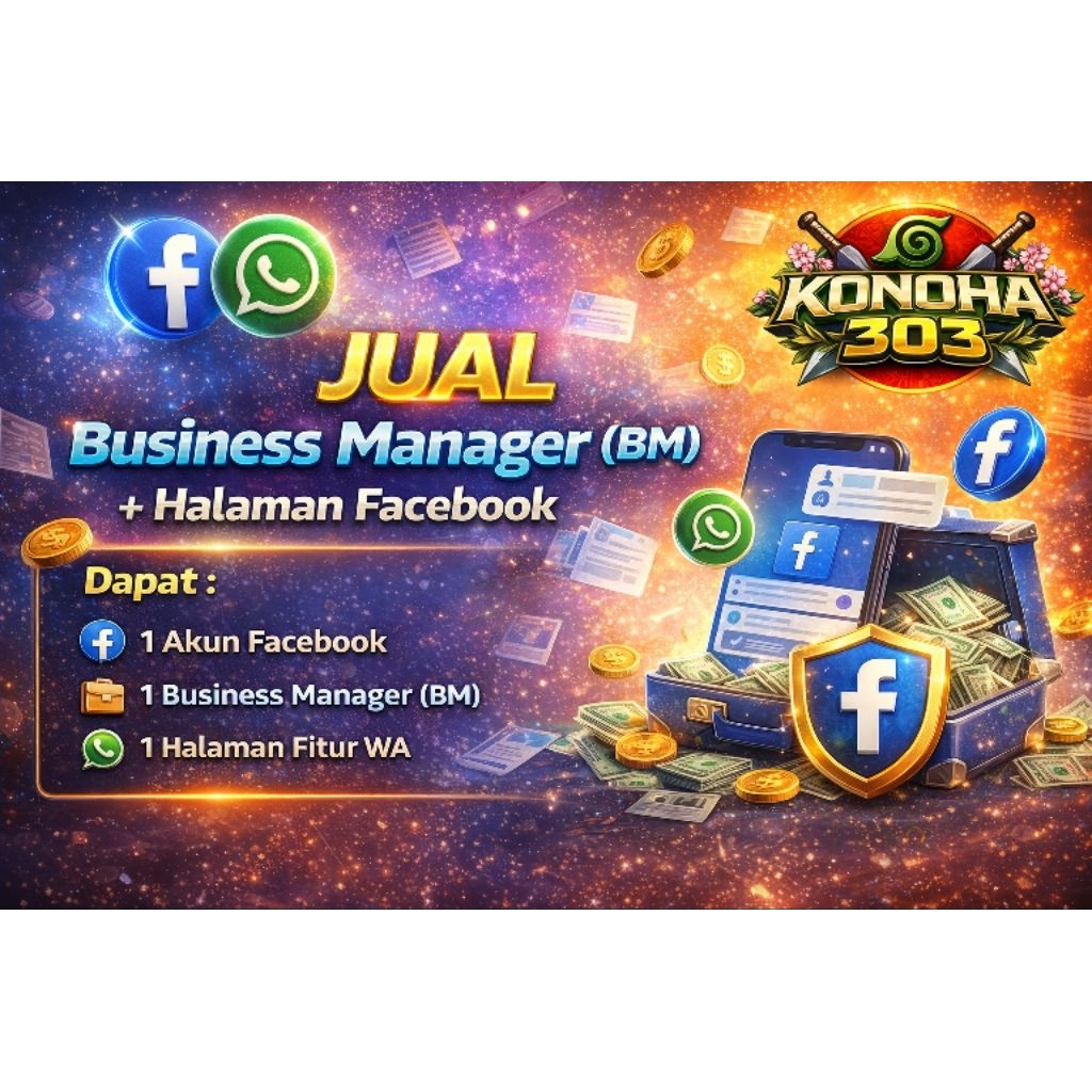 Paket FB Business + Fanspage Fitur WhatsApp | Siap Digunakan | Terpercaya