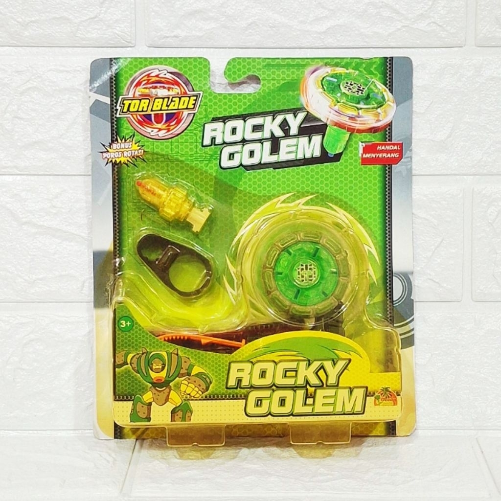 Mainan Anak Gangsing / Gasing Tor Blade Rocky Golem
