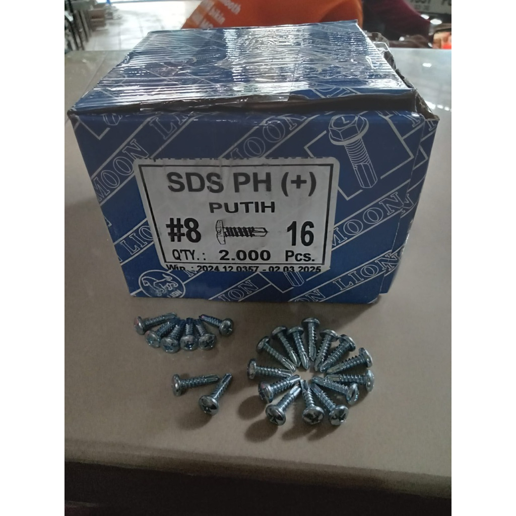Sekrup SDS  FH 8x16 moon lion sekrup