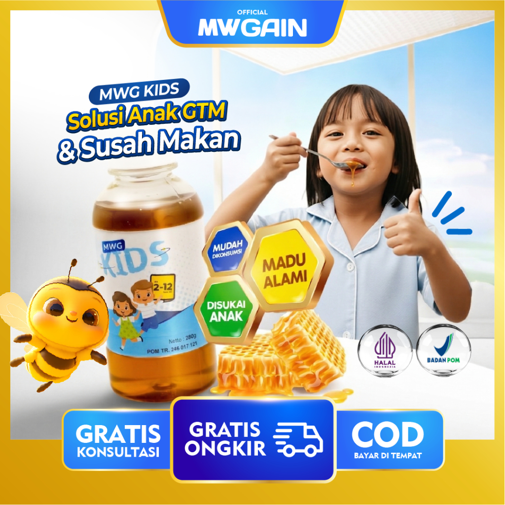 Master Weight Gain Kids - Madu Peningkat Nafsu Makan Anak