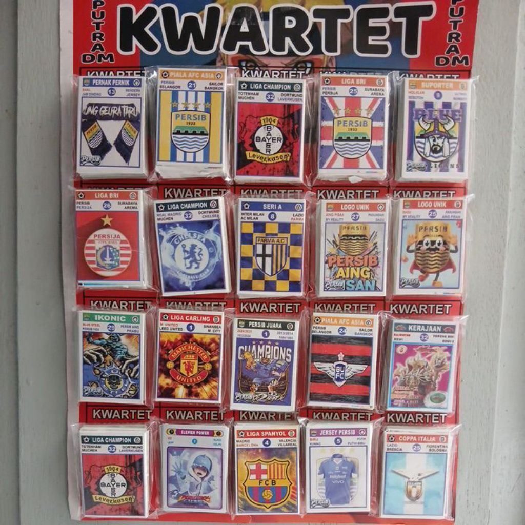 Mainan Edukasi Kartu Kwartet Anak [Sepak Bola Club] - Kartu Kwartet Mainan Anak