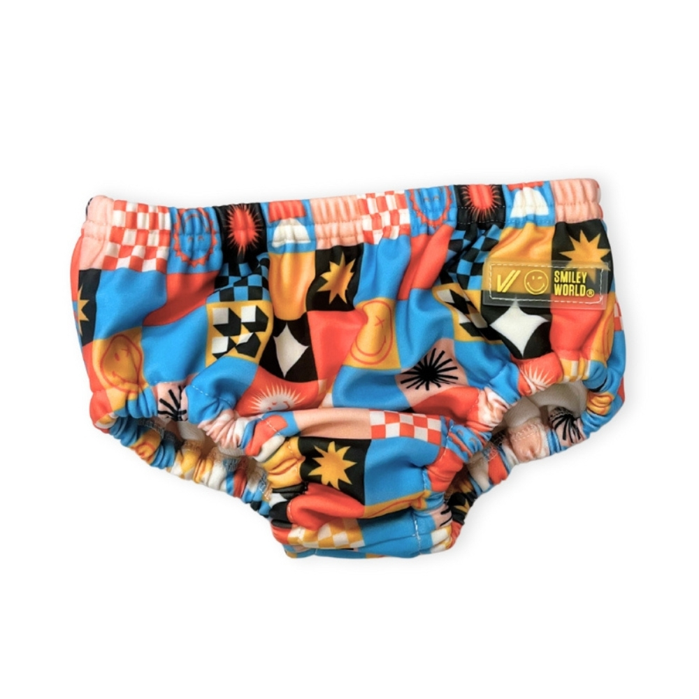 Lee Vierra Kids Smiles & Tides Baby Swim Diapers - Bold